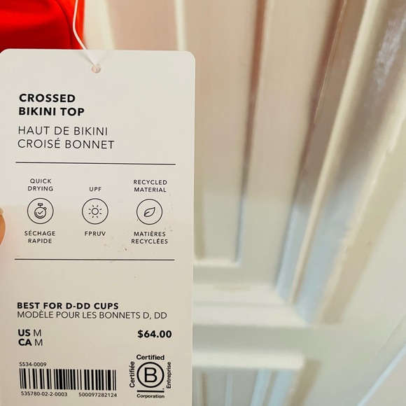 Athleta Crossed Bikini - Vermillion - Picture 4 of 4